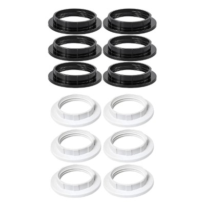 6Pcs E26 E27 Licht Buchse Schatten Ringe Beibehaltung Ring für Glas