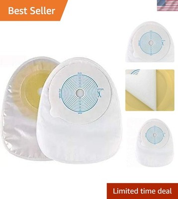 Gentle Adhesive Disposable Colostomy Bags - Cut to Fit, 10-Pack Comfort Set