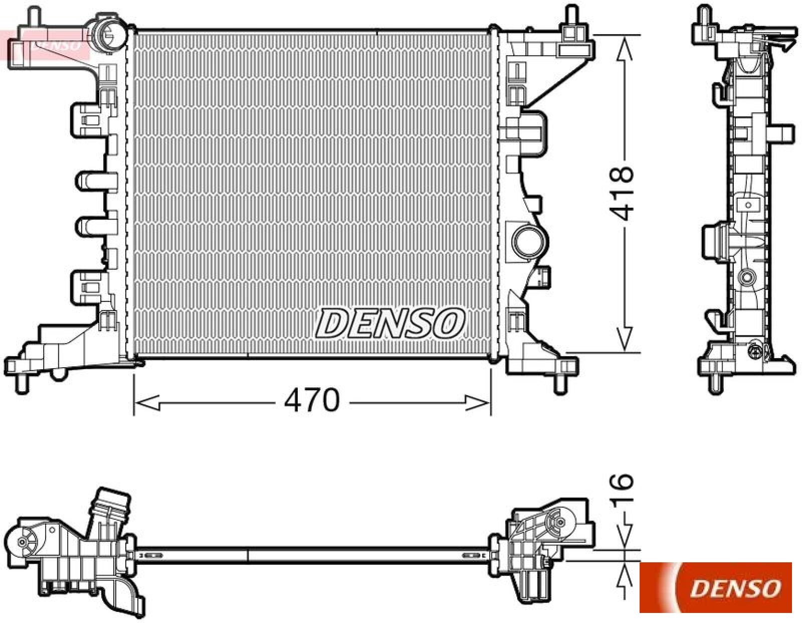 Denso Kühler Größe 38.0 Drm20121 - Bild 4