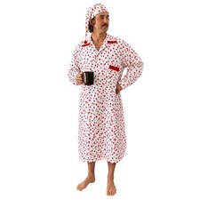 VTG Weldon Red Buttons Men s Nightshirt W/ Sleep Cap 60s 70s Novelty XL