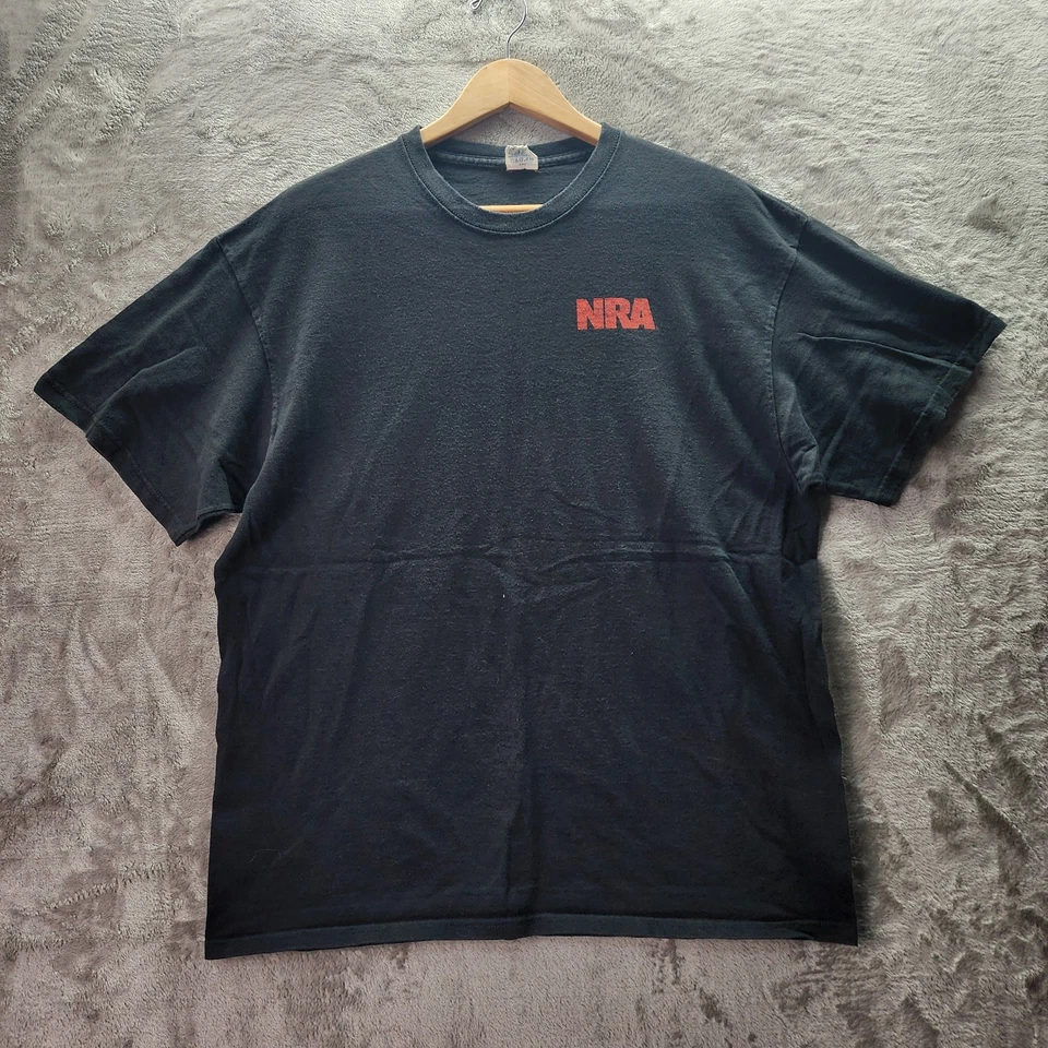 Camiseta NRA Vintage Tío Sam Gun Rights XL Negra 2A Camiseta Gráfica Patriótica Foto 2 de 4