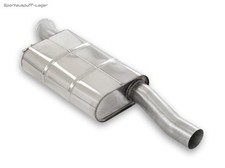 Fox Edelstahl Ø76mm Vorschalldämpfer für Audi A4/S4 B5 Limousine/Avant