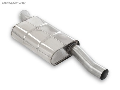 Fox Edelstahl Ø76mm Vorschalldämpfer für Audi A4/S4 B5 Limousine/Avant