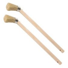 2-Pack Tire Lube Brush for Cleaning 2-Pack 11.8" Wooden Handle - Small