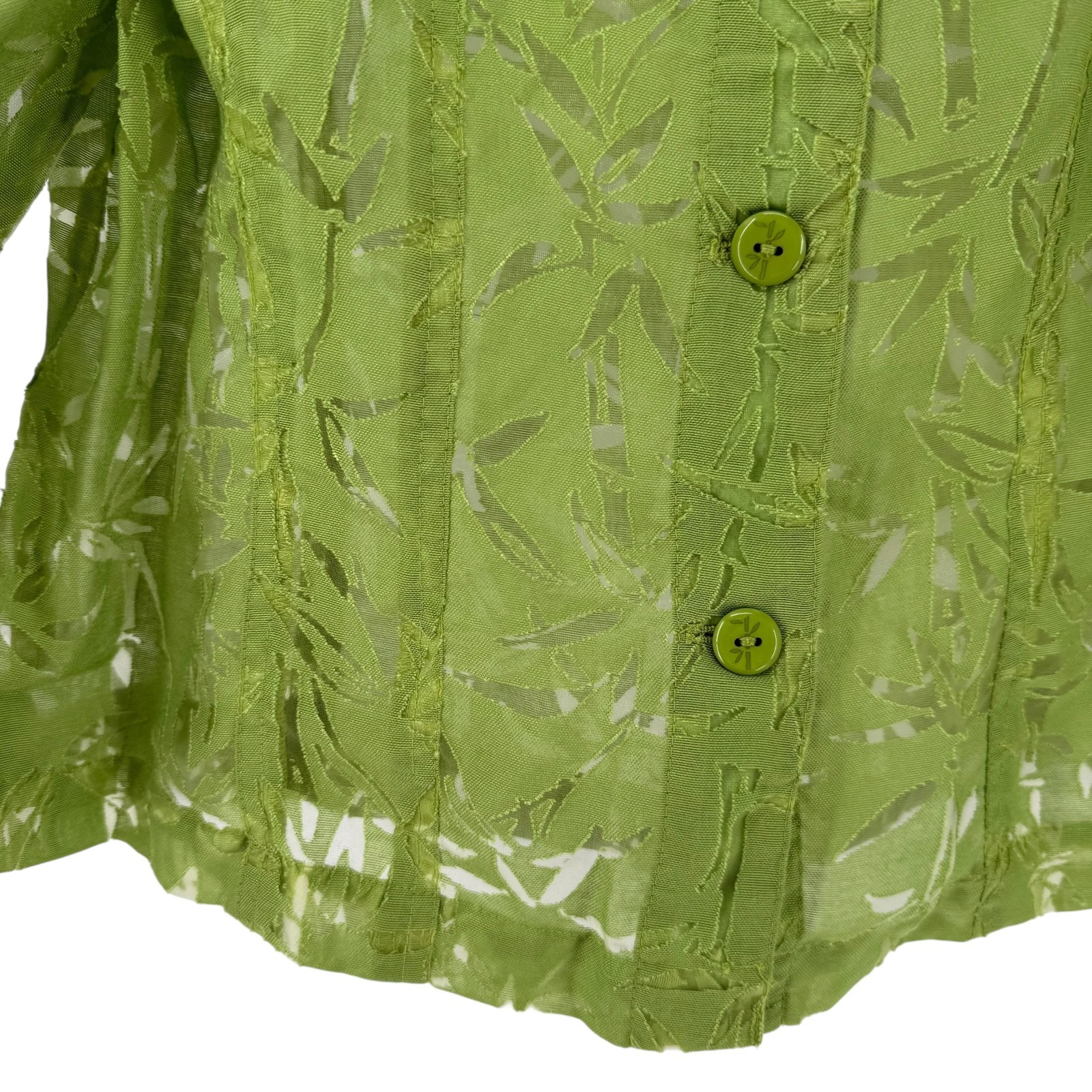 Ruby Road Lightweight Jacket Green Size 14 Sheer … - image 3