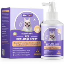 Dog Dental Care Spray to Freshen Breath  Reduce Plaque, No Brushing Needed