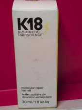 K18 Molecular Repair Hair Oil 1 Oz / 30 ml New In Box. Sealed