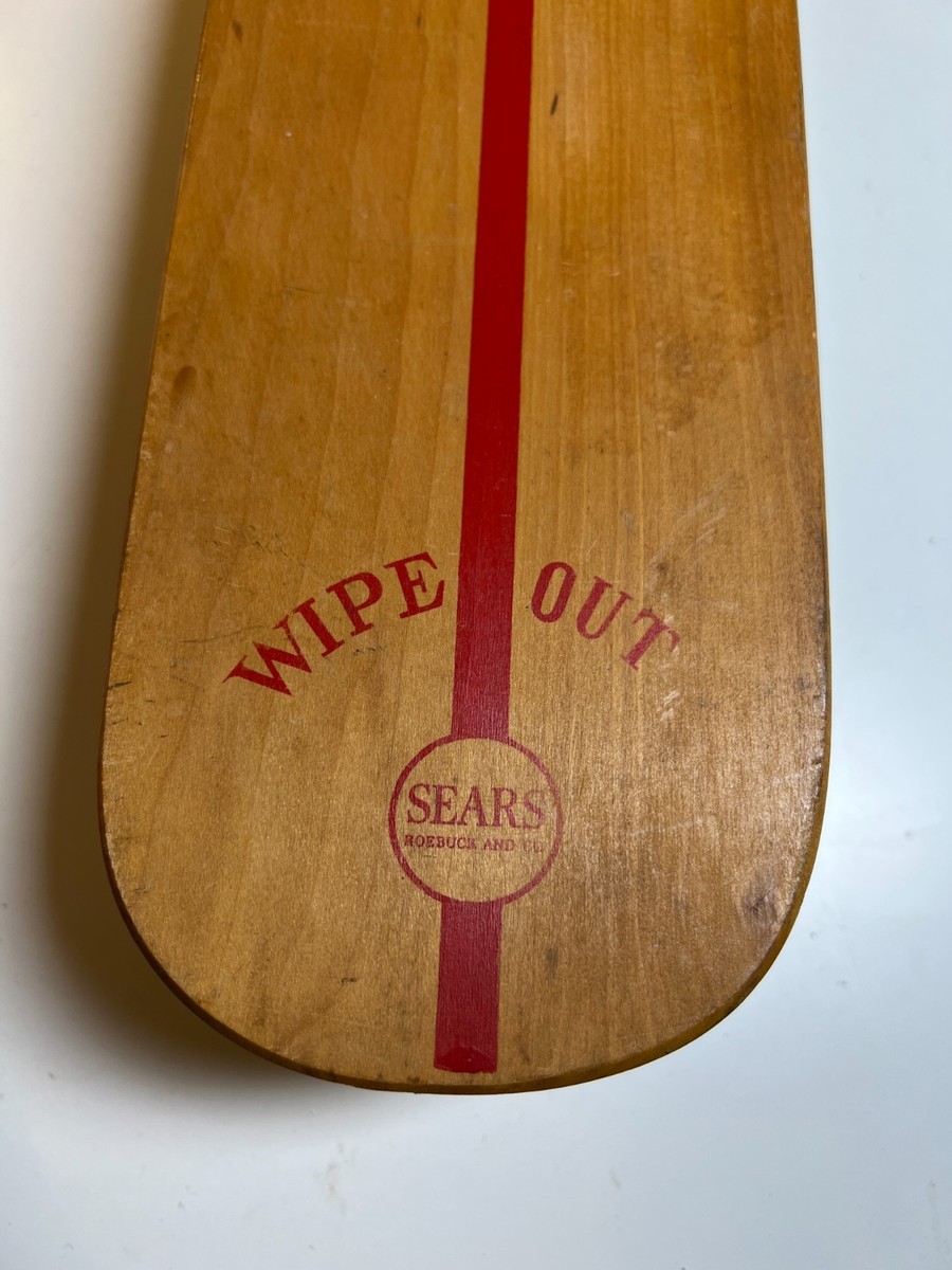 Vintage 1960s 60s Wooden Wood Skateboard 