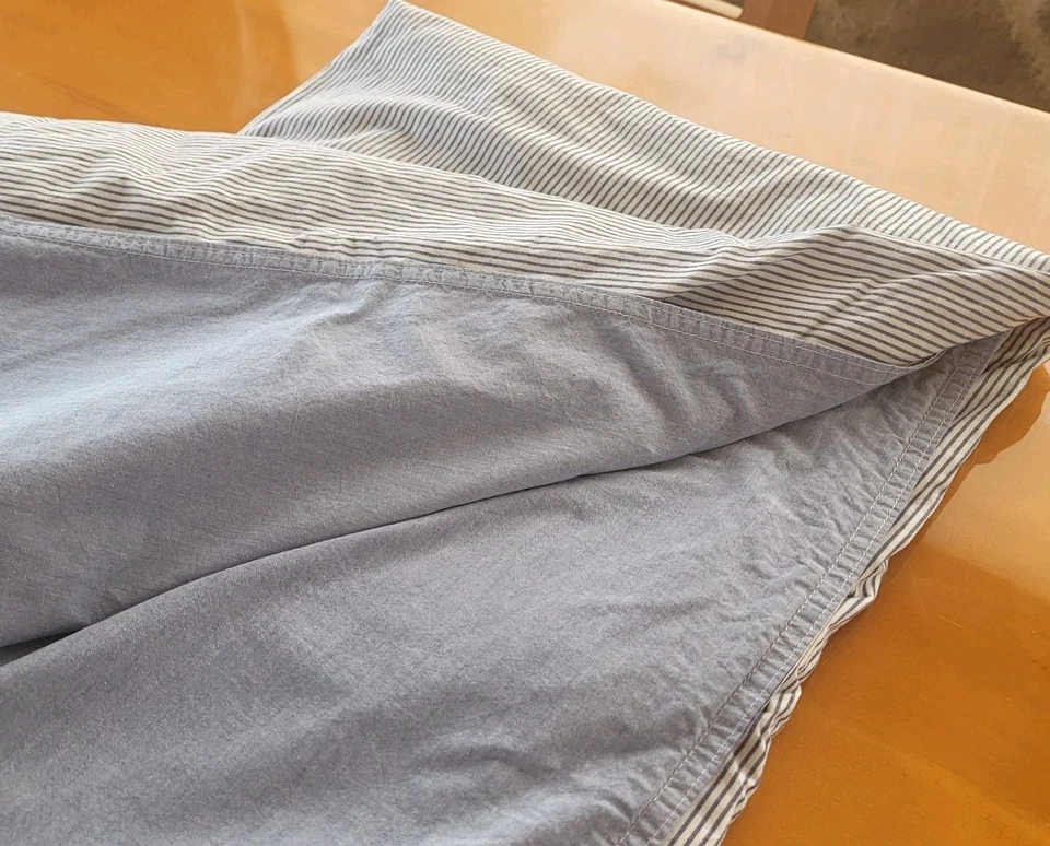 Ikea Queen Duvet 259cmx218cm  90x103  Jean Look  Blue & White 100%  Cotton - Image 4 of 4