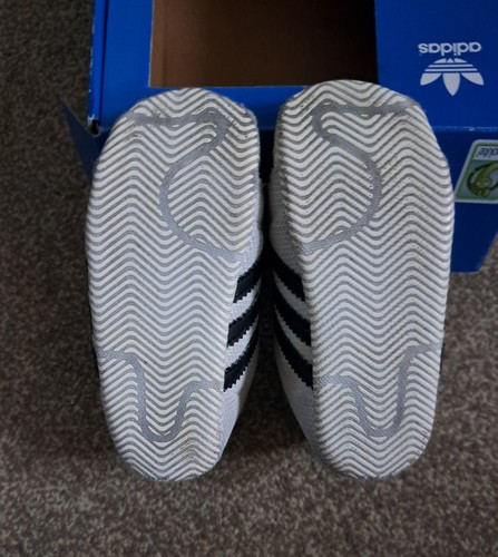 Baby ADIDAS Superstar Mesh Crib Fabric Trainers & Original box Size 4K - Picture 5 of 8