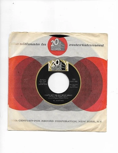 MARTINO, Al  (I Can't Get You Out Of My Heart) 20th Fox 530 =VINTAGE MINT record