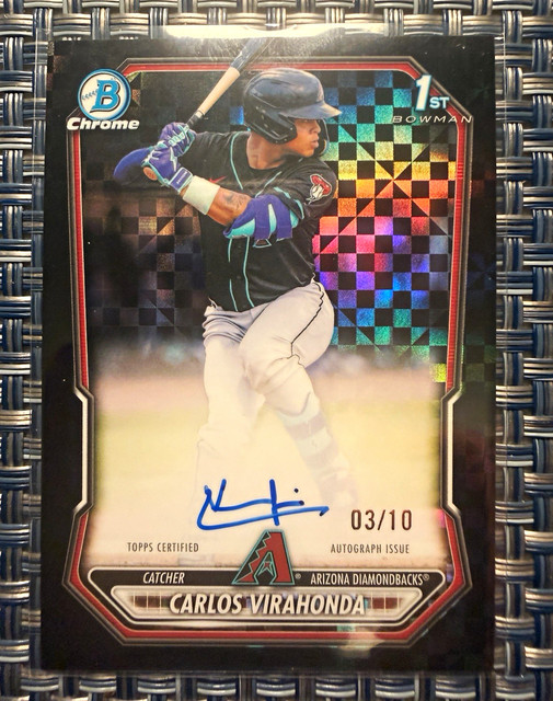 Topps 2026 Bowman Carlos Virahonda 1st bowman  Auto /10 CPA-CV Dbacks black