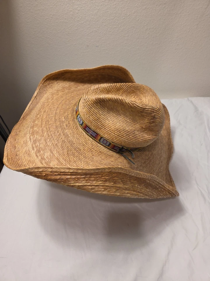 Sombrero CHARLIE 1 CABALLO Diseño Personalizado Genuino Palma Mexicana Foto 3 de 4