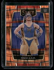 2022 Panini Select WWE #54 Nikki A.S.H. Orange Flash Prizms