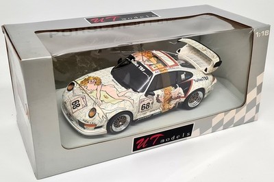 UT 1/18 Porsche 911 993 GT2 Le Mans 1998 Naked Lady #68 Diecast