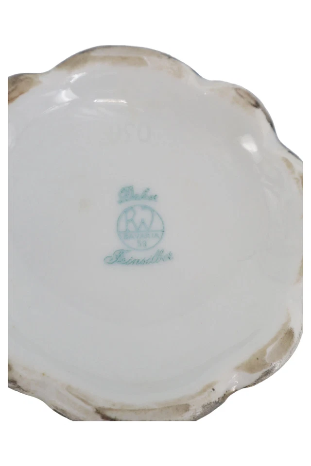 RUDOLF WÄCHTER Caffettiera Argento Porcellana Vintage 26cm Elegante - Immagine 2 di 2