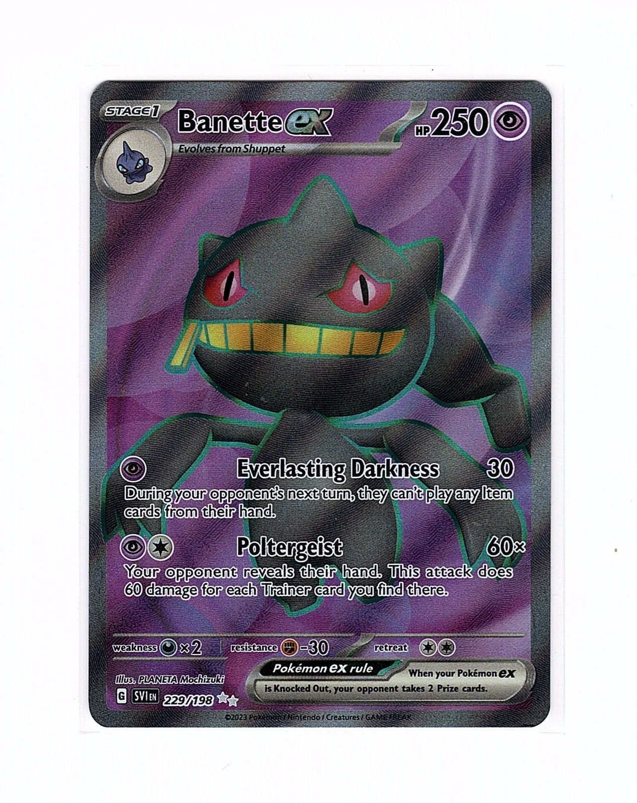 Banette ex 229/198 SV01: Scarlet & Violet Base Set Ultra Rare - Pokemon Card
