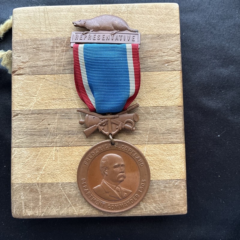 CIVIL WAR VETERANS 1906 GAR 40th NATIONAL ENCAMPMENT BADGE MARINETTE WI