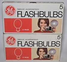 Vintage GE Flashbulbs 5 General Electric 2 boxes