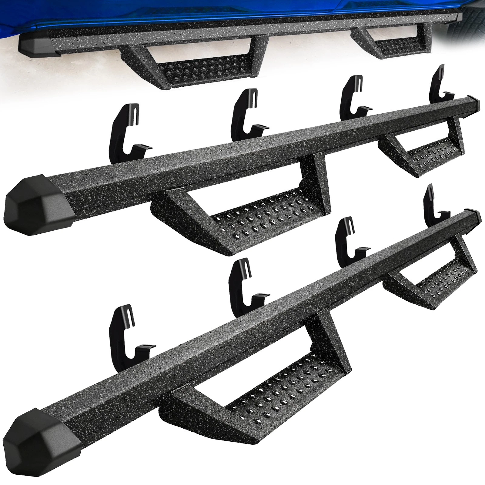 Running Boards - Drop Step 2015-2025 Chevrolet Colorado Crew Cab Black