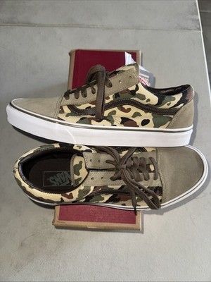 Vans Old Skool J Crew Camo 11.5 Rare Vtg Box Logo Vault Syndicate Pro Sk8 Japan