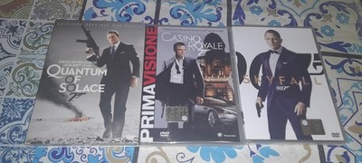4 DVD JAMES BOND 007 DANIEL CRAIG/CASINO ROYAL/QUANTUM OF SOLACE/SKYFALL