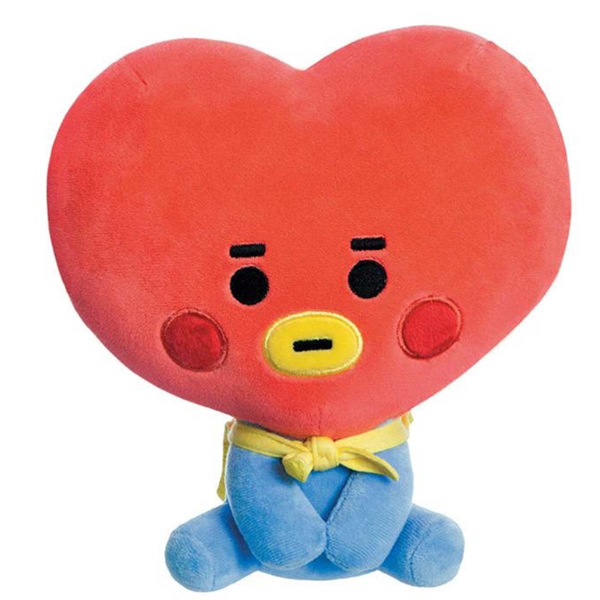 Peluche BT21 Tata Baby Line Friends en polyester ultra douce de 20 cm rouge