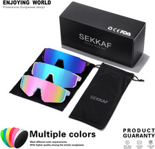 Youth Baseball Sunglasses Kids Sports Sunglasses for Boys Girls Softball Cycl...