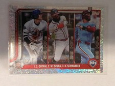 Shohei Ohtani/Marcell Ozuna/Kyle Schwarber 2025 Topps Holo Foil #144 LL