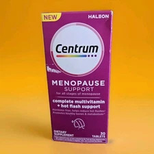 Centrum Menopause Support Complete Multivitamin + Hot Flash Support 30 Tablets 