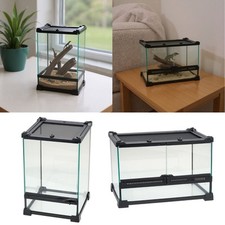 Glass Reptile Terrarium Vivarium Lizards Snake Gecko House Aquarium Tank Habitat