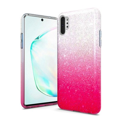 ''GSA Gradient Glitter Candy Case for Samsung Galaxy Note 10 Plus - Hot Pink''
