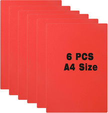 6 Pack Rubber Stamp Sheet for Laser Engraving Machine, A4 Rubber Stamp Sheet for