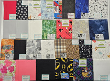 Lot Of 29 Fat Quarters Cotton Material 18 in x 21 in