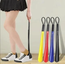 1pc Extra Long Flexible Shoe Horn: Durable Plastic Shoe Spoon Aid - NEW