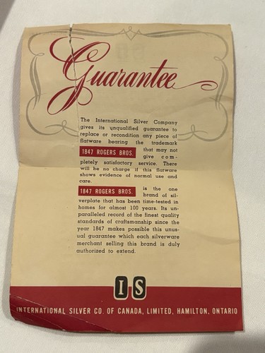 Juego de cubiertos de plata Rogers Bros First Love 1847 servicio para 8 con cofre - Imagen 11 de 11