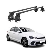 Menabo DachträGer GrundtäGer FüR VW Polo 2021-2026 50Kg Stahl Schwarz 2 Tlg