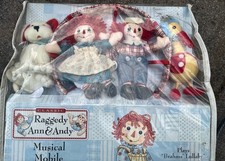 Springs Baby Raggedy Ann Andy Musical Crib Mobile Multicolor Nursery Decor