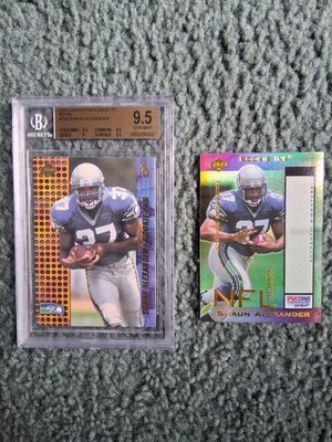 2000 SHAUN ALEXANDER RC LOT-COLLECTOR'S EDGE BGS 9.5, ROOKIE INK NON-AUTO ERROR
