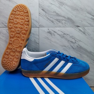 Adidas Gazelle Indoor Blue Bird Cloud White Gum Bottom Men's Sizes 8 JI2061