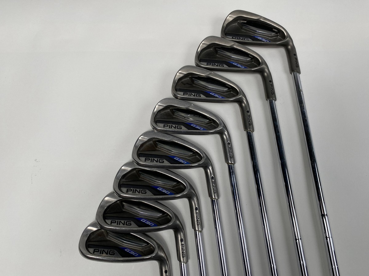 Ping G30 Iron Set 4-PW+UW Black Dot CFS Distance Stiff Steel Mens