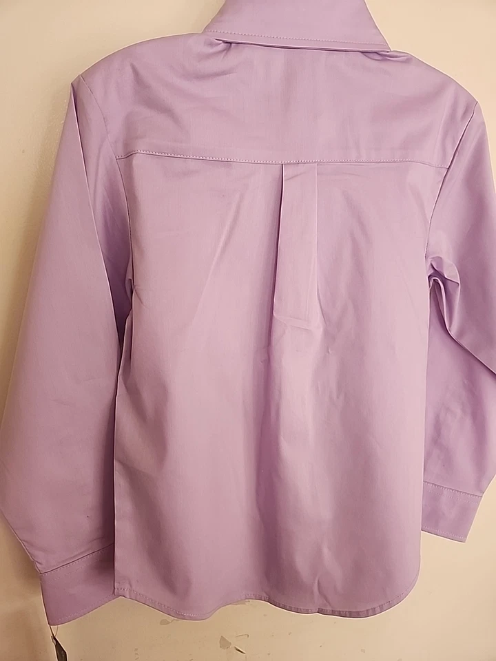  Nuevo conjunto de camisa de vestir y corbata a rayas para niños Izod talla 4/5  Foto 4 de 4