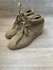 Isabel Marant Bobby Beige Wedge Sneakers Women's Size 40 US 10