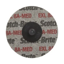 Scotch-Brite Roloc EXL Unitized Wheel, XL-UR, 8A Medium, TR, 3 in