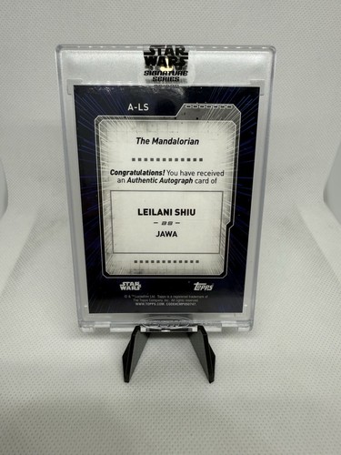 2022 Topps Star Wars Signature Series FOIL Jawa - Leilani Shiu A-LS - Picture 2 of 2