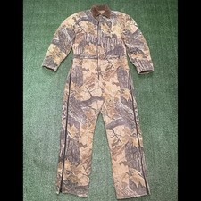 Vintage 80s Walls Blizzard Pruf Realtree Camo Coveralls USA Men's Large Tall LT