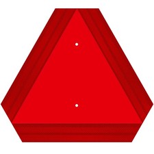Slow Moving Vehicle Triangle Sign 14x16 Aluminum Diamond Grade Reflective