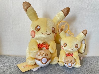 Pokemon 30th Anniversary Pikachu Plush & Mascot Set Limited JP