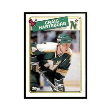 Craig Hartsburg 1988 Topps #159 Minnesota North Stars Hockey Card NM