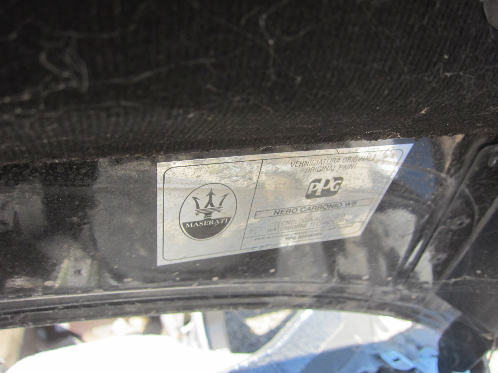 Maserati Quattroporte - Front Bonnet - Hood / Black - P/N 67213600